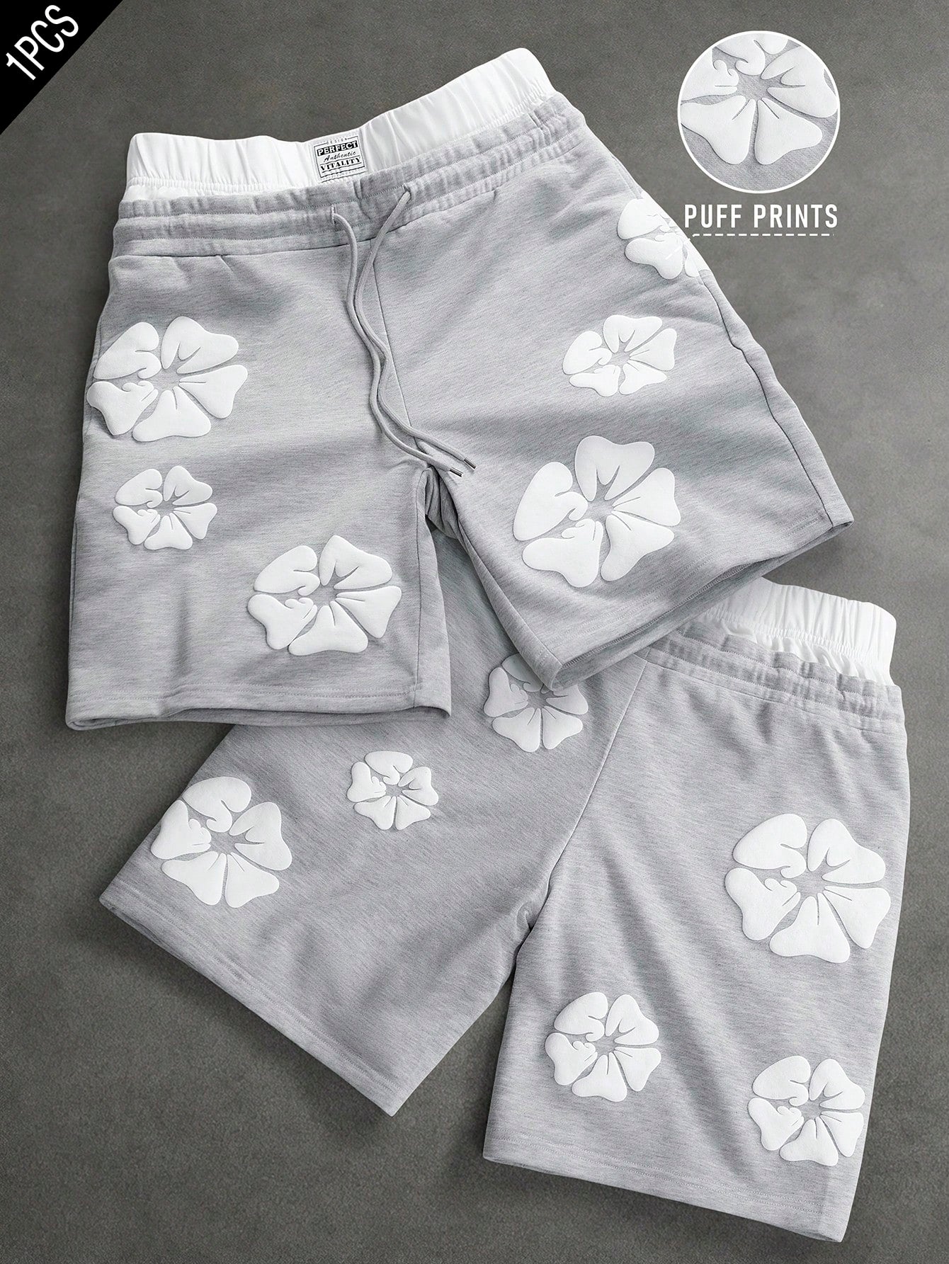 SLATEMANN Men's Casual Letter Print Graphic Shorts