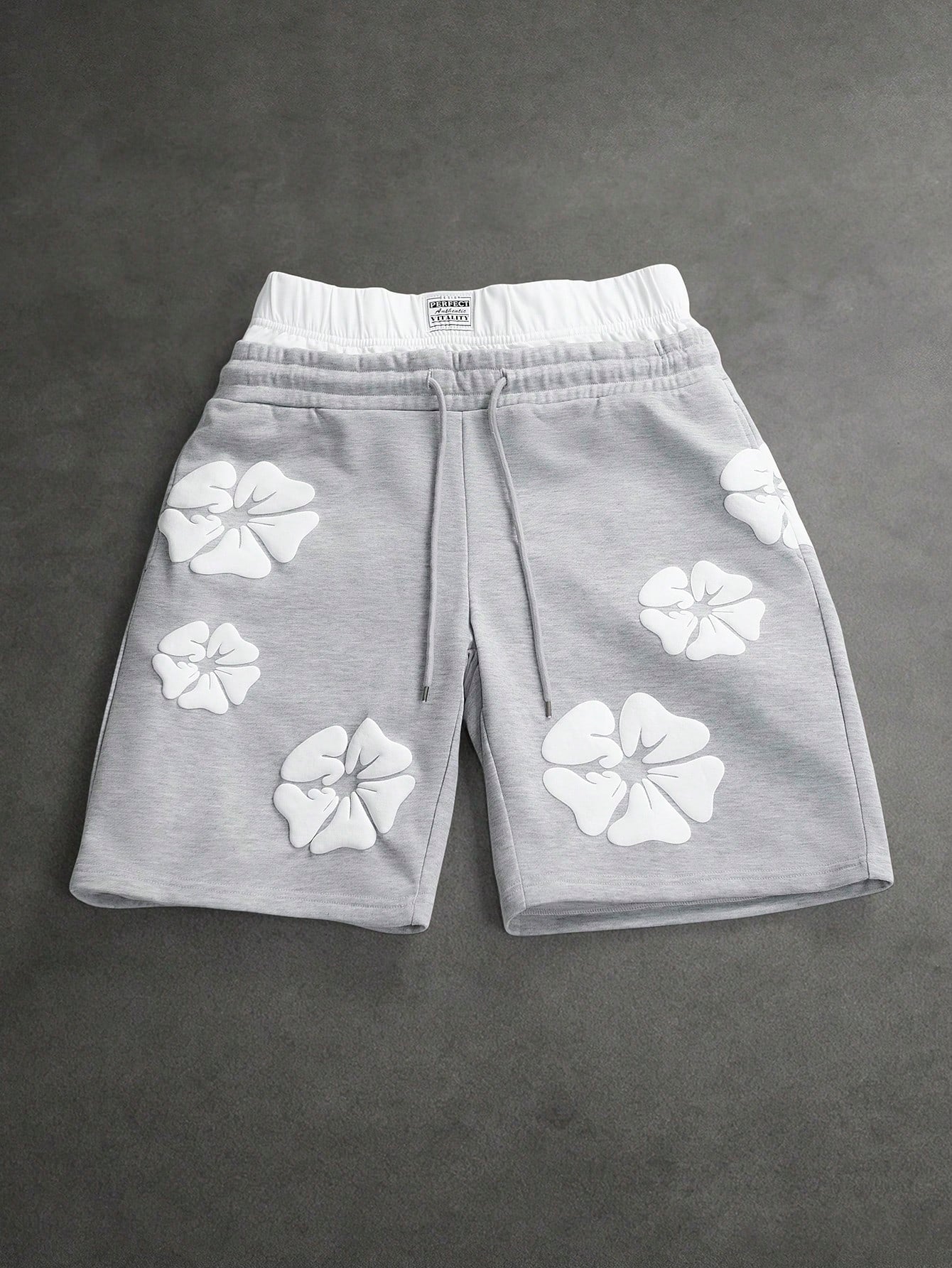 SLATEMANN Men's Casual Letter Print Graphic Shorts