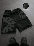 SLATEMANN Men's Casual Letter Print Graphic Shorts